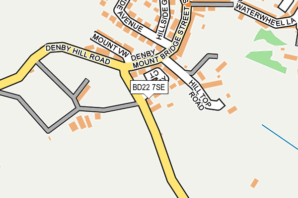 BD22 7SE map - OS OpenMap – Local (Ordnance Survey)