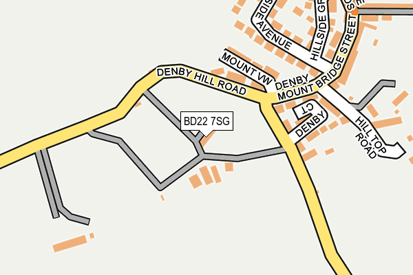 BD22 7SG map - OS OpenMap – Local (Ordnance Survey)