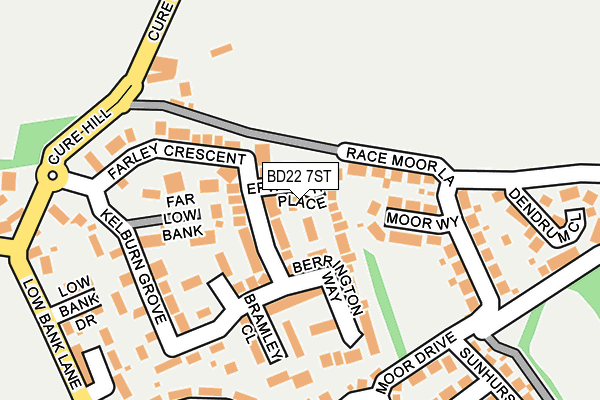 BD22 7ST map - OS OpenMap – Local (Ordnance Survey)