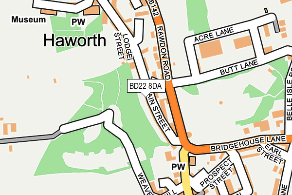 Map of HAWORTH TAP AND TONIC LTD at local scale