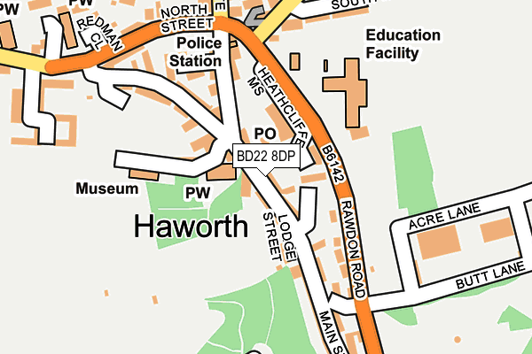 Map of HAWORTH MENSWEAR AND LADIESWEAR LIMITED at local scale