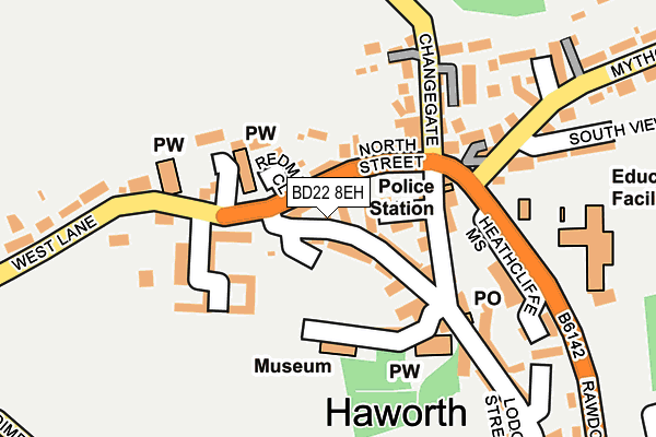 BD22 8EH map - OS OpenMap – Local (Ordnance Survey)