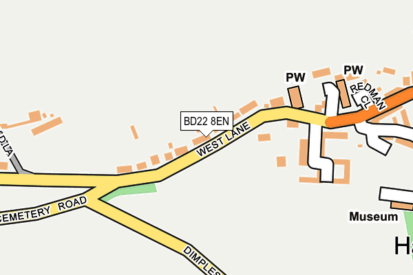 BD22 8EN map - OS OpenMap – Local (Ordnance Survey)