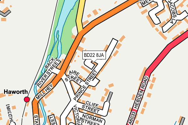 BD22 8JA map - OS OpenMap – Local (Ordnance Survey)