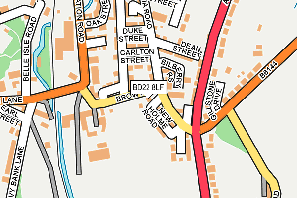 BD22 8LF map - OS OpenMap – Local (Ordnance Survey)
