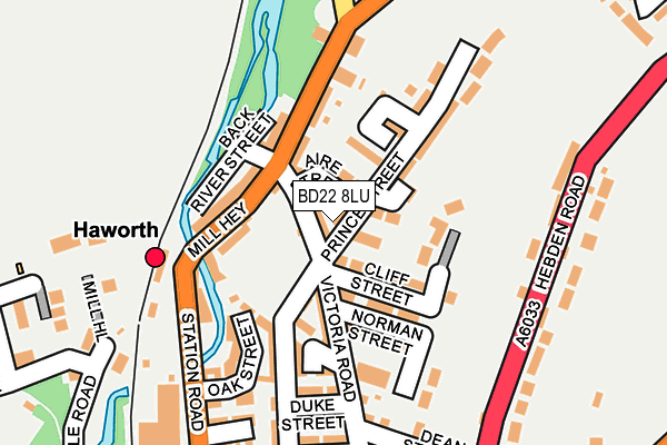 BD22 8LU map - OS OpenMap – Local (Ordnance Survey)