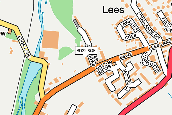 BD22 8QF map - OS OpenMap – Local (Ordnance Survey)