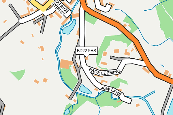 BD22 9HS map - OS OpenMap – Local (Ordnance Survey)