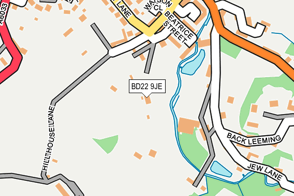 BD22 9JE map - OS OpenMap – Local (Ordnance Survey)