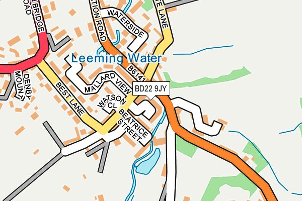 BD22 9JY map - OS OpenMap – Local (Ordnance Survey)