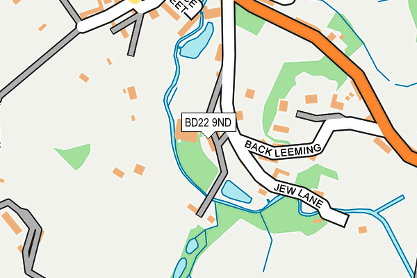 BD22 9ND map - OS OpenMap – Local (Ordnance Survey)