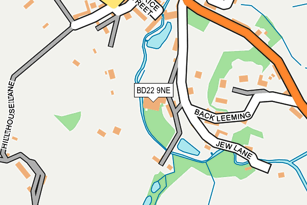 BD22 9NE map - OS OpenMap – Local (Ordnance Survey)