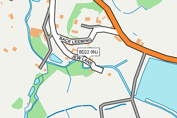 BD22 9NJ map - OS OpenMap – Local (Ordnance Survey)