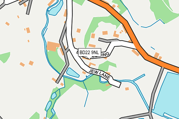 BD22 9NL map - OS OpenMap – Local (Ordnance Survey)