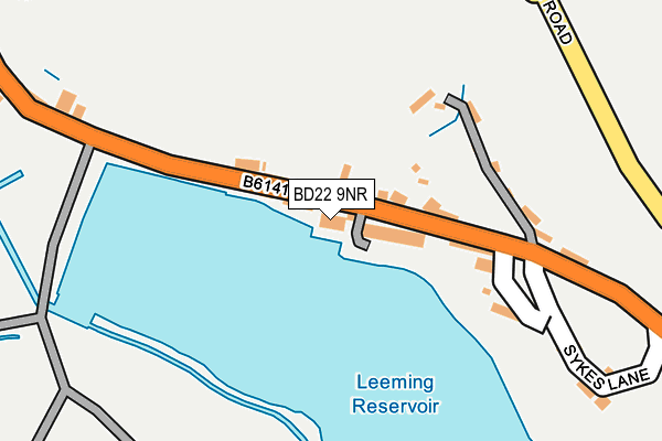 BD22 9NR map - OS OpenMap – Local (Ordnance Survey)