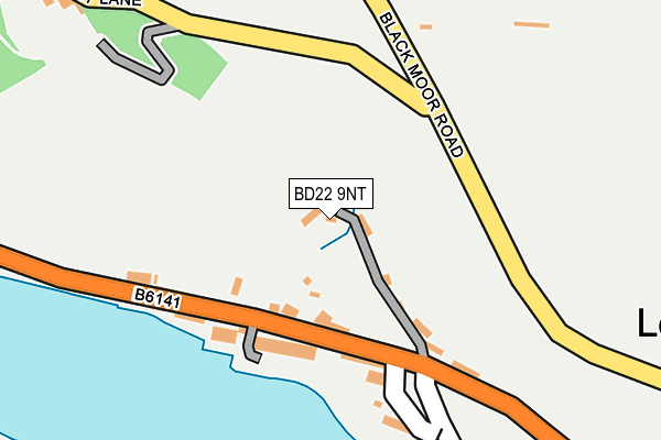 BD22 9NT map - OS OpenMap – Local (Ordnance Survey)