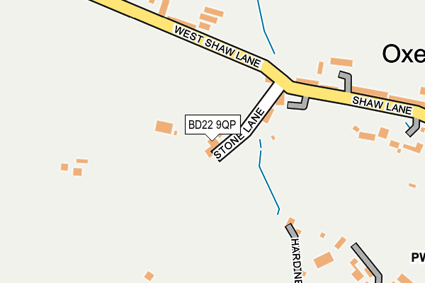 BD22 9QP map - OS OpenMap – Local (Ordnance Survey)