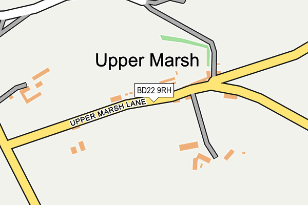 BD22 9RH map - OS OpenMap – Local (Ordnance Survey)