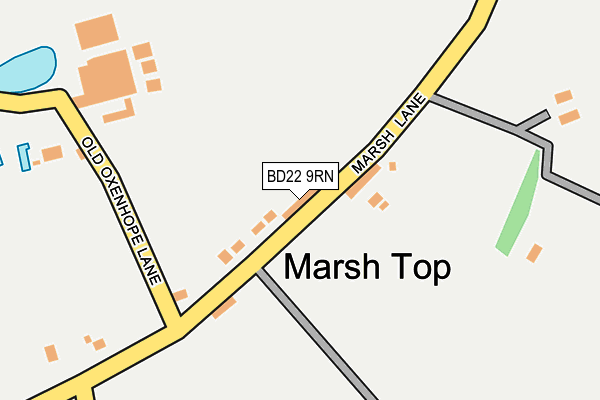 BD22 9RN map - OS OpenMap – Local (Ordnance Survey)
