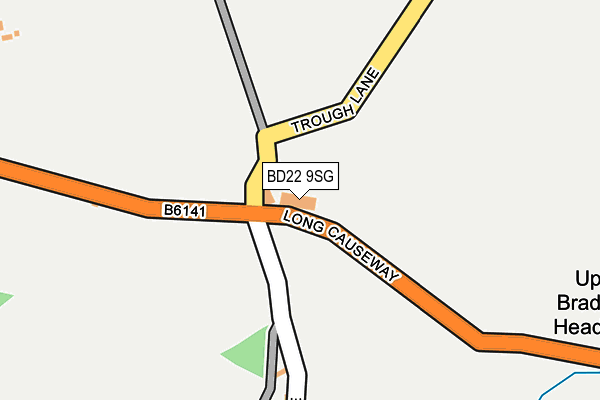 BD22 9SG map - OS OpenMap – Local (Ordnance Survey)