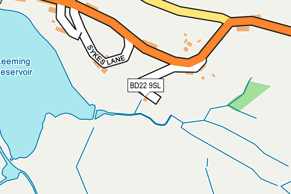 BD22 9SL map - OS OpenMap – Local (Ordnance Survey)
