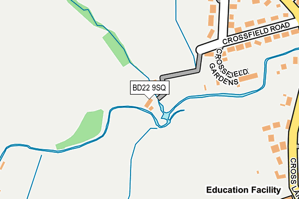 BD22 9SQ map - OS OpenMap – Local (Ordnance Survey)