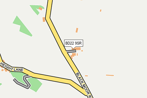 BD22 9SR map - OS OpenMap – Local (Ordnance Survey)