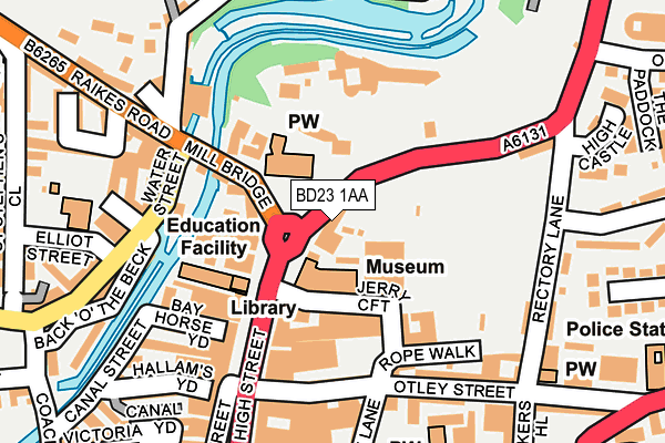 Map of WALKER FOSTER LIMITED at local scale