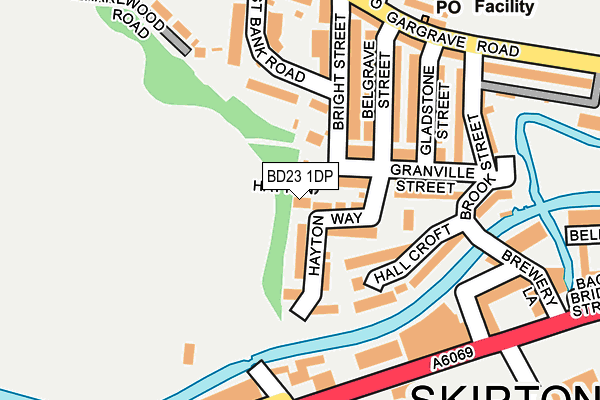 BD23 1DP map - OS OpenMap – Local (Ordnance Survey)