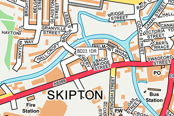 BD23 1DR map - OS OpenMap – Local (Ordnance Survey)