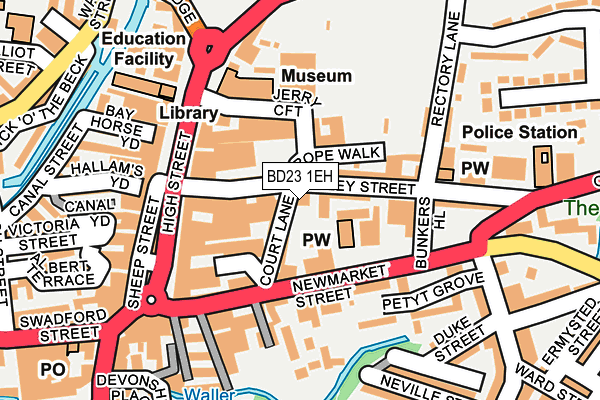 BD23 1EH map - OS OpenMap – Local (Ordnance Survey)