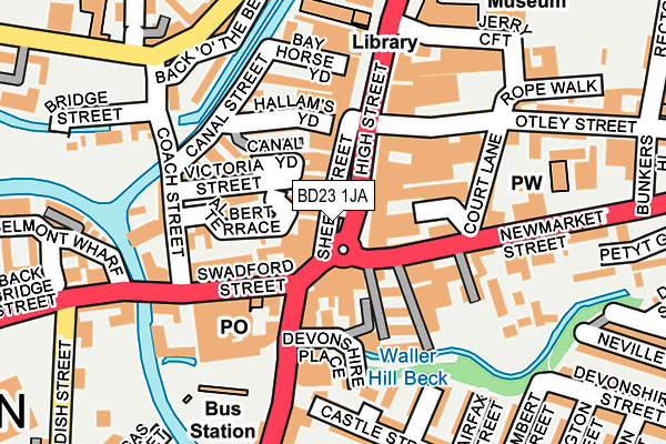 BD23 1JA map - OS OpenMap – Local (Ordnance Survey)