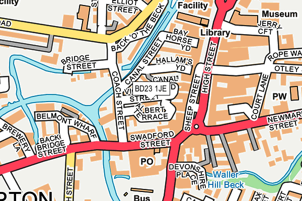 BD23 1JE map - OS OpenMap – Local (Ordnance Survey)