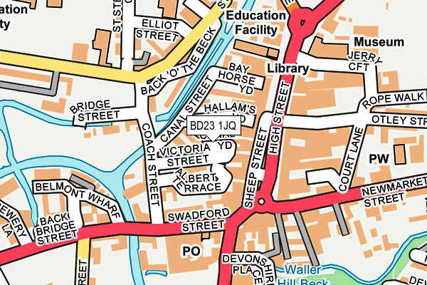 BD23 1JQ map - OS OpenMap – Local (Ordnance Survey)