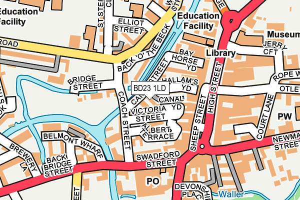 BD23 1LD map - OS OpenMap – Local (Ordnance Survey)