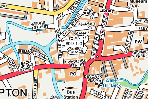 BD23 1LG map - OS OpenMap – Local (Ordnance Survey)