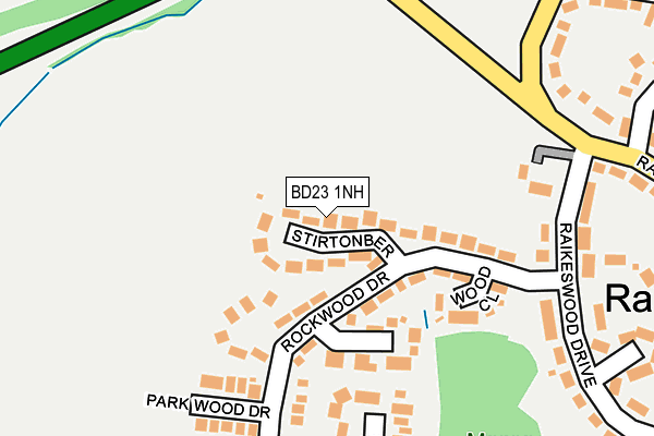 BD23 1NH map - OS OpenMap – Local (Ordnance Survey)