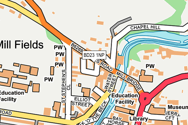 BD23 1NP map - OS OpenMap – Local (Ordnance Survey)