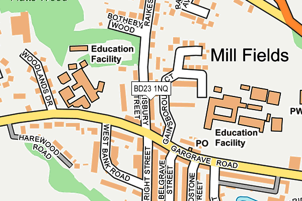 Map of EDUCATION WORKS LIMITED at local scale