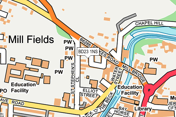 BD23 1NS map - OS OpenMap – Local (Ordnance Survey)