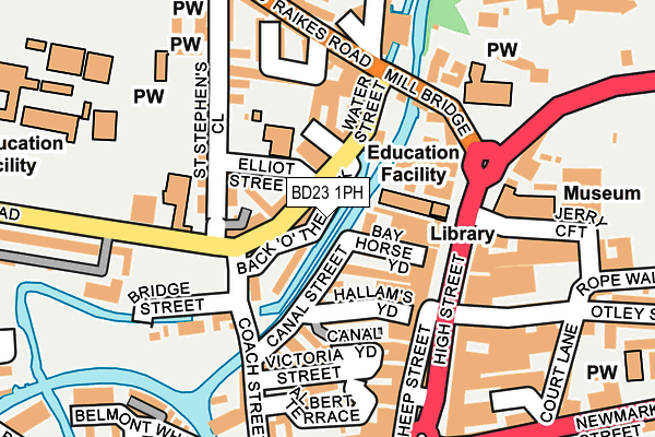 BD23 1PH map - OS OpenMap – Local (Ordnance Survey)