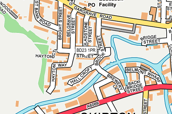 BD23 1PR map - OS OpenMap – Local (Ordnance Survey)