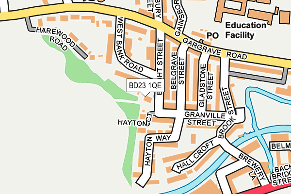 BD23 1QE map - OS OpenMap – Local (Ordnance Survey)