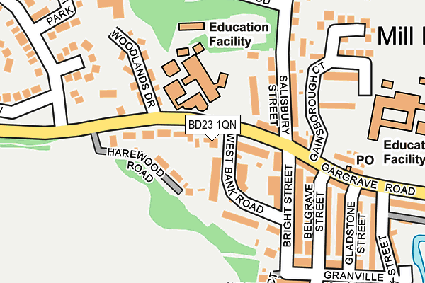 BD23 1QN map - OS OpenMap – Local (Ordnance Survey)