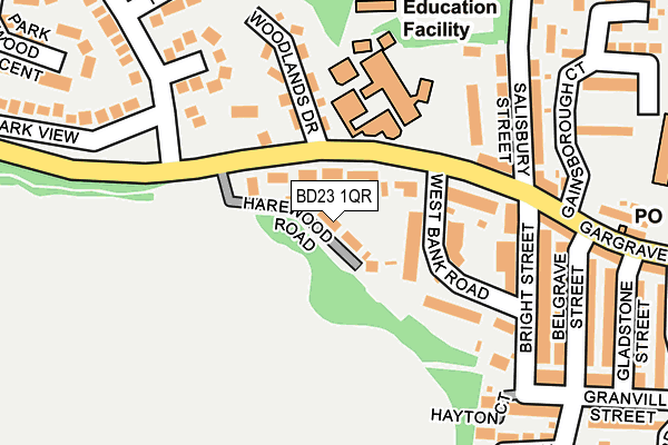 BD23 1QR map - OS OpenMap – Local (Ordnance Survey)