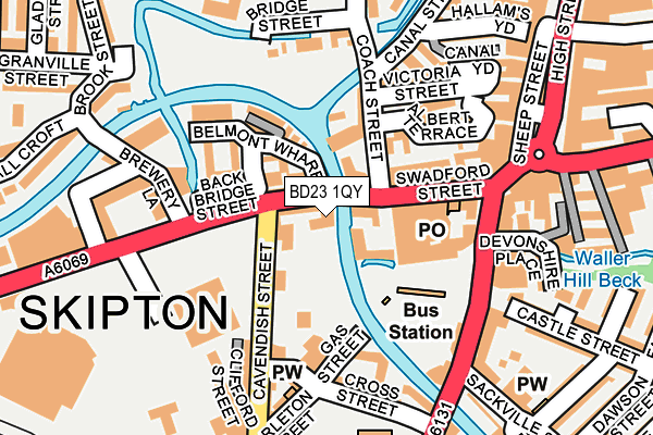 BD23 1QY map - OS OpenMap – Local (Ordnance Survey)