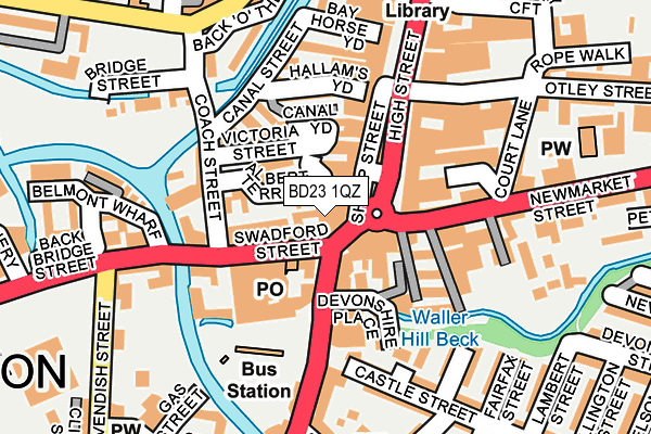 BD23 1QZ map - OS OpenMap – Local (Ordnance Survey)