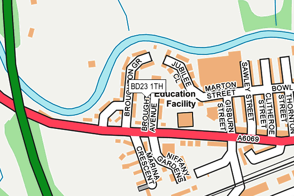 BD23 1TH map - OS OpenMap – Local (Ordnance Survey)