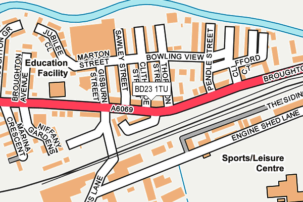 Map of TP SKIPTON LIMITED at local scale