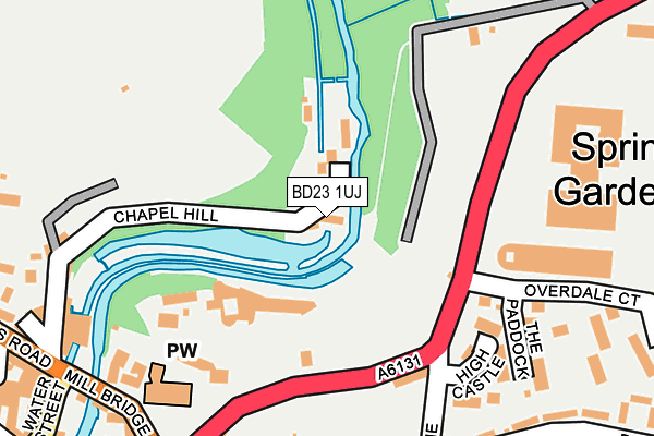 BD23 1UJ map - OS OpenMap – Local (Ordnance Survey)